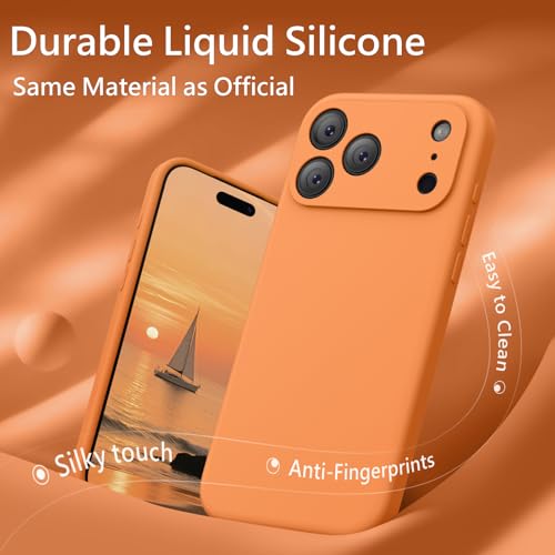 Anti-Scratch Microfiber Lining Classic Liquid Silicone Magnetic Mobile Phone Case for 17 Pro Max