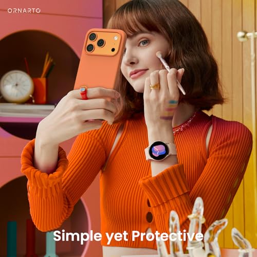 Slim Liquid Silicone 4 Layers Full Covered Soft Gel Rubber Shockproof Cover, Protective Phone Case - Chalk Pink for 17 Pro
