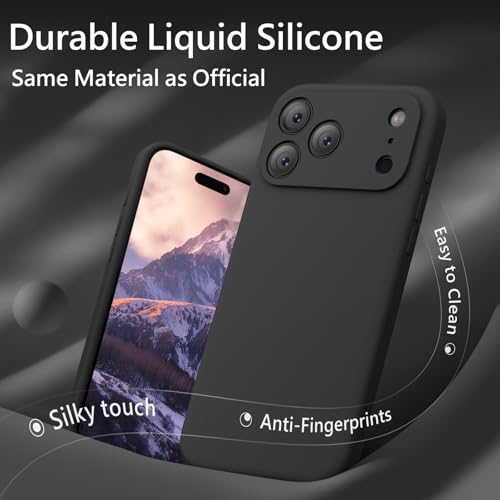 Anti-Scratch Microfiber Lining Full Cover Silicone Magnetic Phone Case for 17 Pro