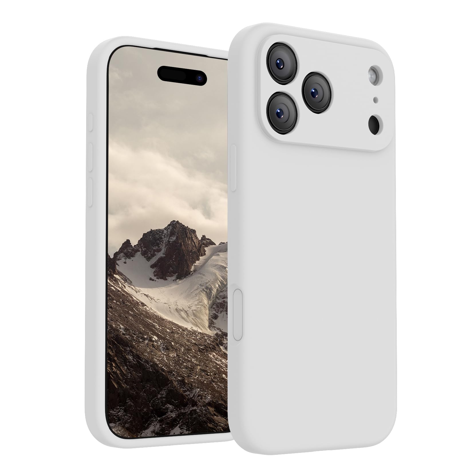 Anti-Scratch Microfiber Lining Classic Liquid Silicone Magnetic Mobile Phone Case for 17 Pro Max